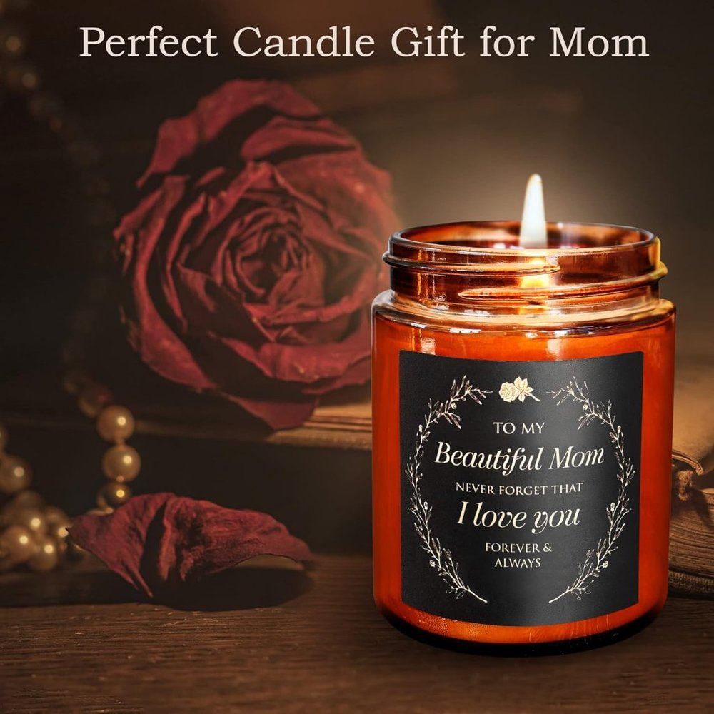My Beautiful Mom Candle Gift for Mom - Mom Birthday - Cute Valentines‎  Mother's